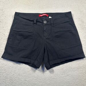 Unionbay Shorts Womens 7 Black Cotton Stretch‎ Utility Pockets Vintage Y2K
